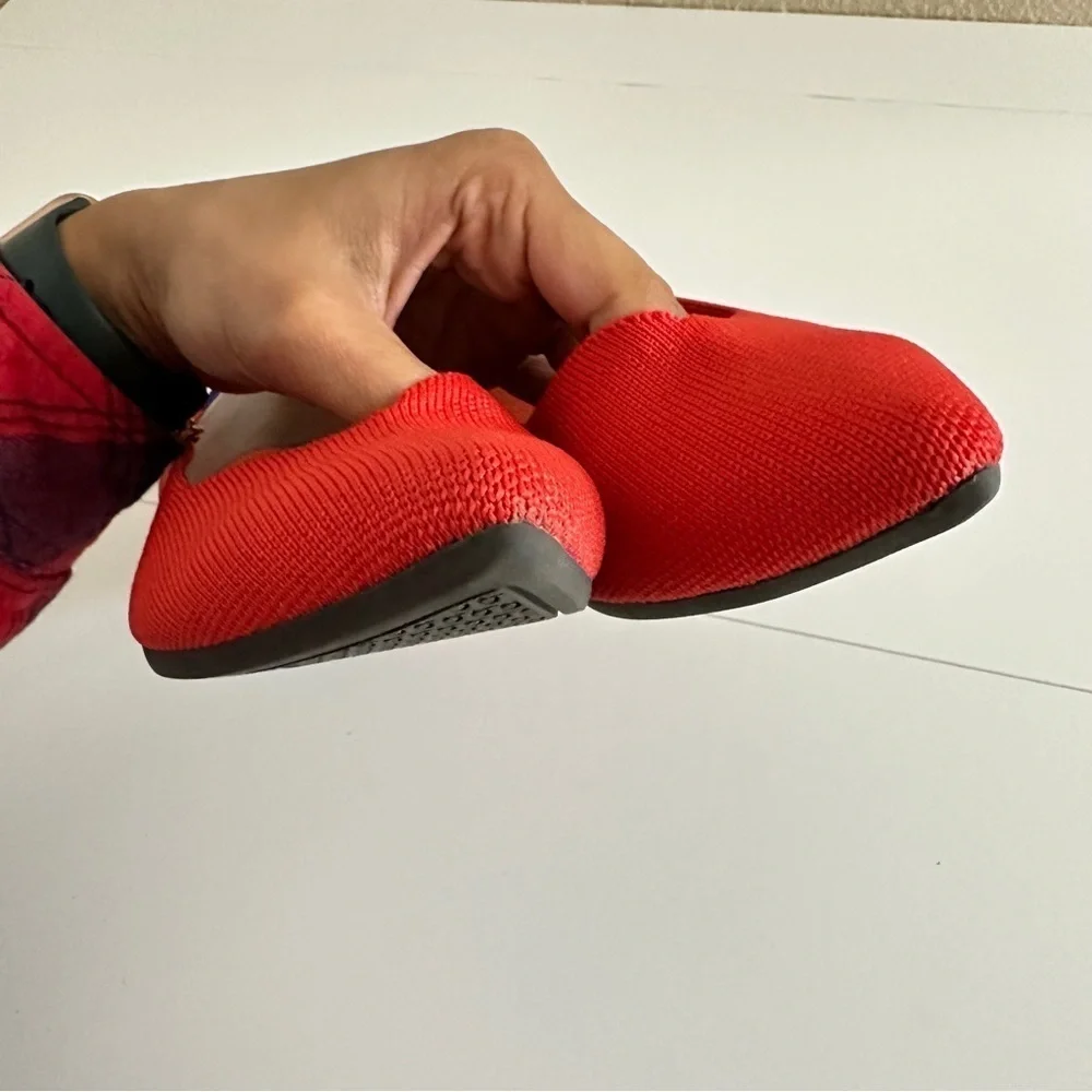 NWOT Rothy’s Women's The Point Flame Red Color Pointed-Toe Flats sz W10.5 - Picture 12 of 15